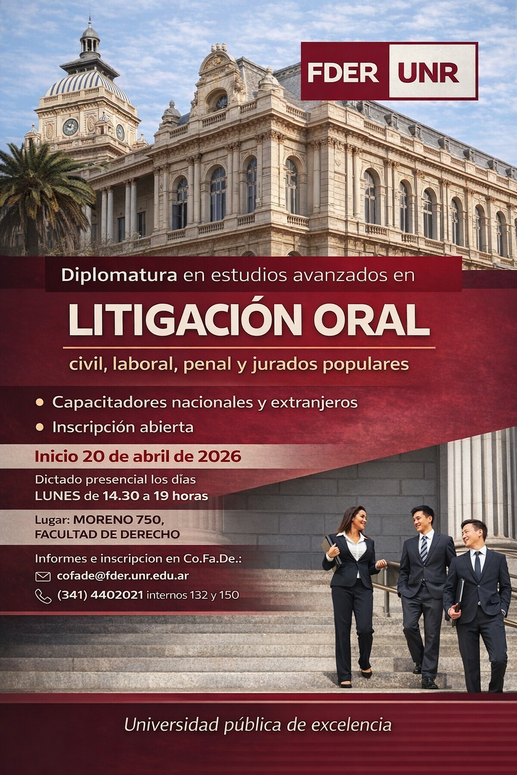 Diplomatura en estudios avanzamos en Litigación Oral - Inicio: 20 de abril de 2026